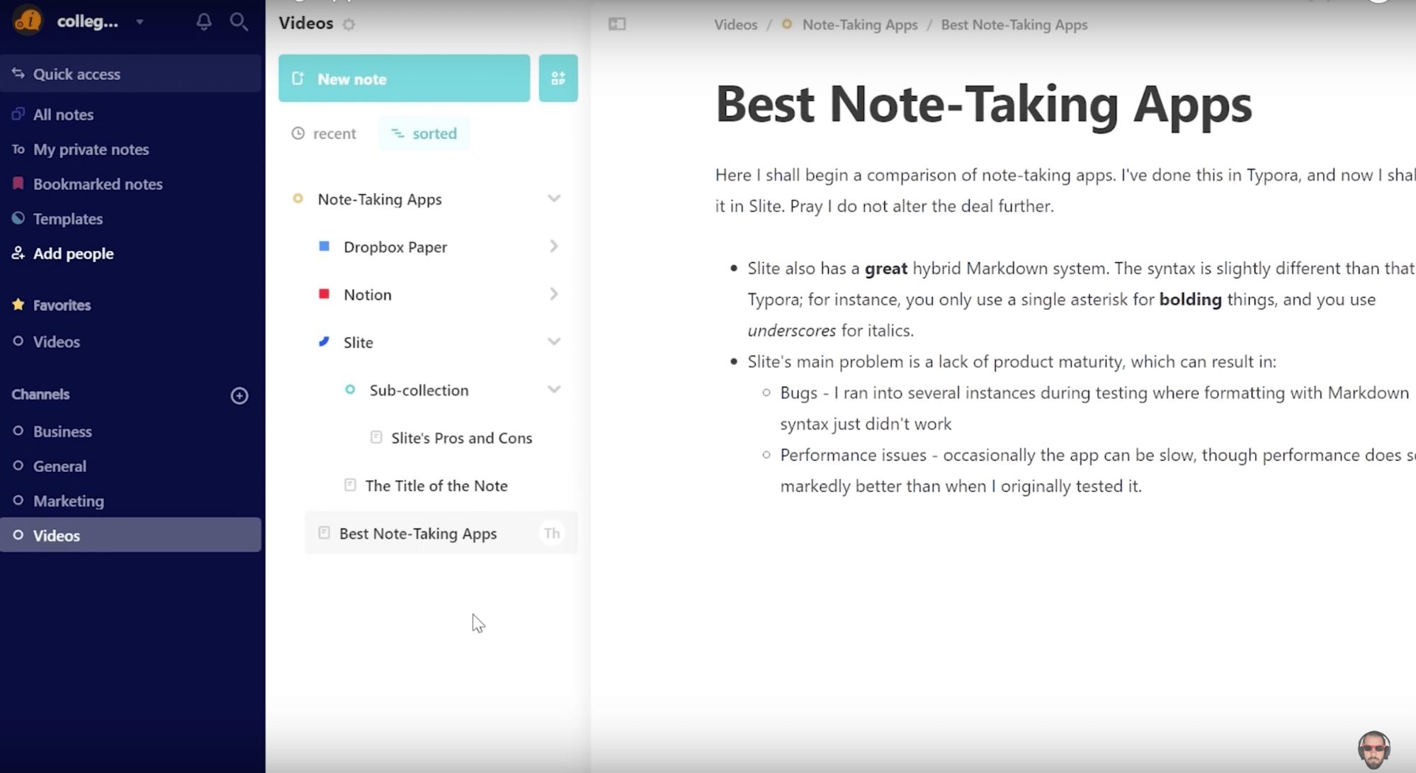 best note taking apps for students mac